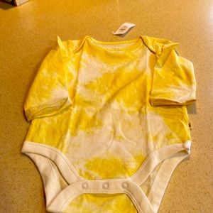 Sunny Yellow Baby Onesie Organic Cotton Baby Gap